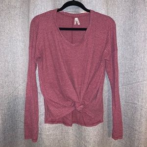 Rose Waffle Knit Sweater